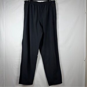 Nike Track Pants XL Black Windbreaker Active Zip Hem  Drawstring Vintage Y2K Stl
